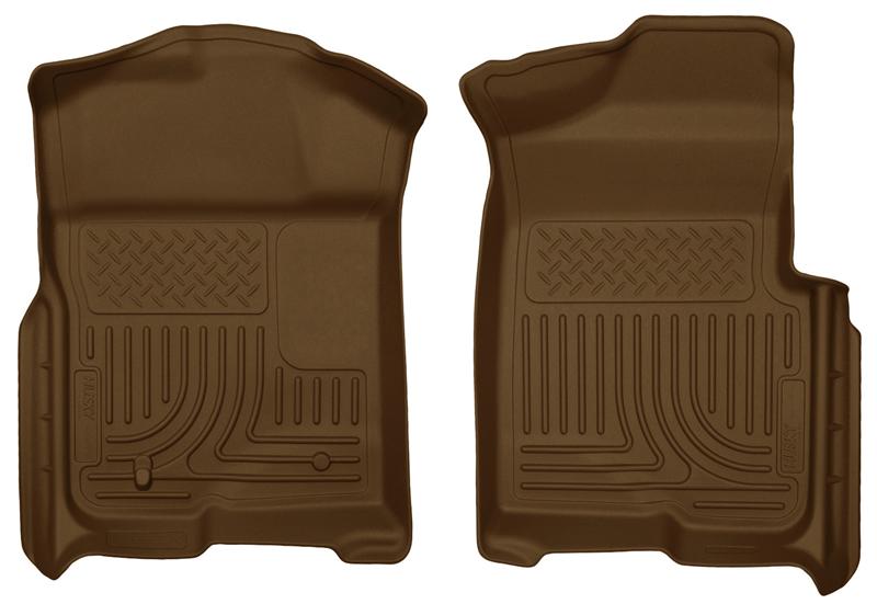 Ford F-150 Floor Liners - Front - Husky Liners - WeatherBeater - Tan - `09-`12